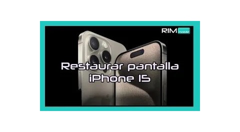 Como RESTAURAR cristal delantero PANTALLA iPhone 15 Pro